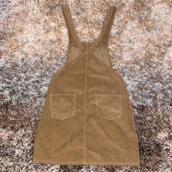 🍂 tan corduroy overall suspender dress 🍂 - Picture 3 of 5